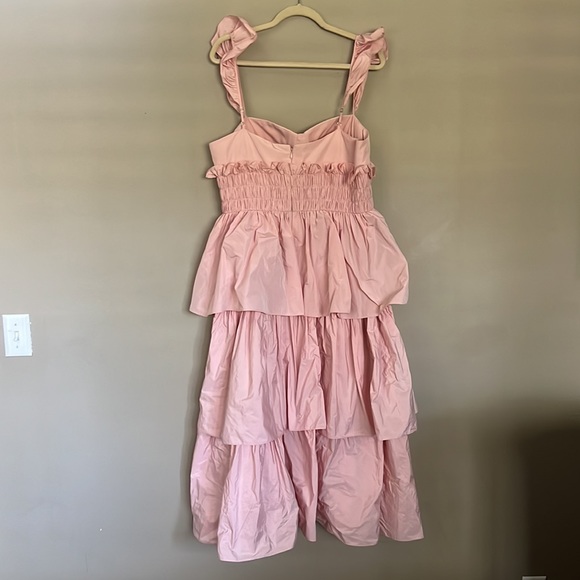 Antonio Melani Leila Sweetheart Neck Sleeveless Taffeta Smocked Tiered Dress. - Picture 9 of 15